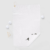 男性パーソナライズされたギフトゴルファーLOGOブラック&ホワイト ゴルフタオル (インサイチュ)