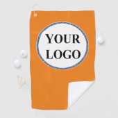 男性パーソナライズされたギフト白黒ロゴ ゴルフタオル (インサイチュ)