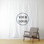 男性パーソナライズされたギフト白黒ロゴ タペストリー (インサイチュ)