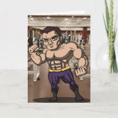 男性パーソナルトレーナー誕生日 カード (正面)