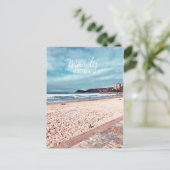 男性ビーチレトロオーストラリア旅行 ポストカード (スタンド正面)