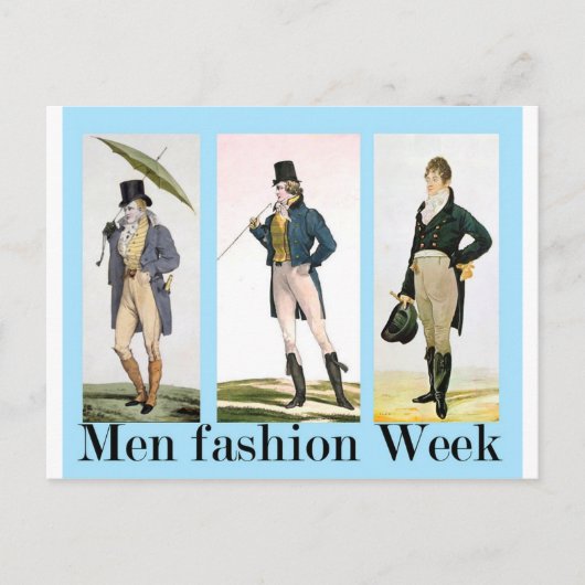 男性ファッション.jpg ポストカード (正面)