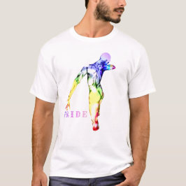 男性フィギュア バック プライド カラーズ Tシャツ