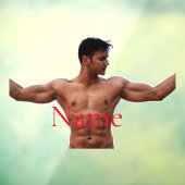 男性フィットネスモデルThunder_Cove ウィンドウサイン (シート3)