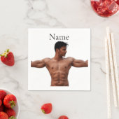 男性フィットネスモデルThunder_Cove スタンダードカクテルナプキン (インサイチュ)