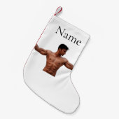 男性フィットネスモデルThunder_Cove スモールクリスマスストッキング (正面 (吊り時))