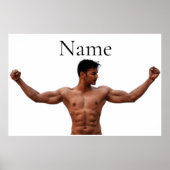 男性フィットネスモデルThunder_Cove ポスター (正面)