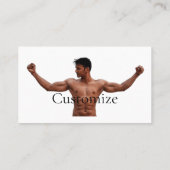 男性フィットネスモデルThunder_Cove 名刺 (裏面)