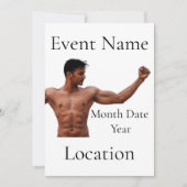 男性フィットネスモデルThunder_Cove 招待状 (正面)