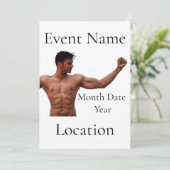 男性フィットネスモデルThunder_Cove 招待状 (スタンド正面)