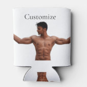 男性フィットネスモデルThunder_Cove 缶クーラー (裏面)