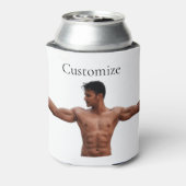 男性フィットネスモデルThunder_Cove 缶クーラー (缶裏面)