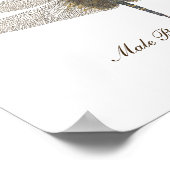 男性ブラックサドルバッグトンフライの水色 ポスター (角)