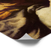 男性ポートレート4 ポスター (角)