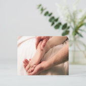 男性マッサージ足 ポストカード (スタンド正面)