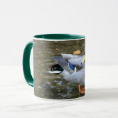 男性マラードダック澄んインクリーク マグカップ (正面左)