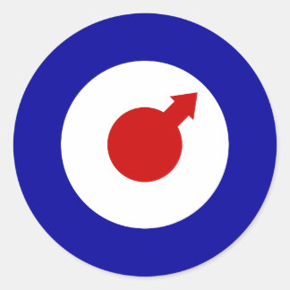 男性モダン丸シール ラウンドシール