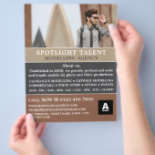 男性モデル、Modeling Agency、モデルエージェント チラシ (手)