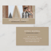 男性モデル、Modeling Agency、モデルエージェント 名刺 (正面/裏面)