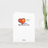 男性モルティシャン式棺のグリーティングカード カード (裏面)