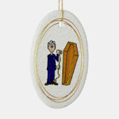 男性モルティシャン計測棺桶オーナメント セラミックオーナメント (右)