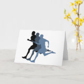 男性ランナー カード (黄色い花)