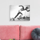 男性ランナー キャンバスプリント (インサイチュ (リビング))