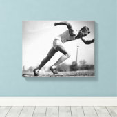 男性ランナー キャンバスプリント (インサイチュ (ウッドフロア))