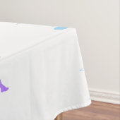 男性ランニングのシルエットグラデーションとハートビートライン テーブルクロス (インサイチュ)