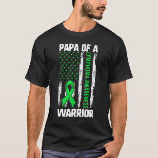 男性リンパ腫サポールパパ戦士アメリカのFl Tシャツ