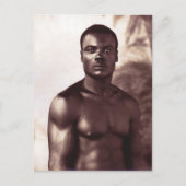 男性ヴィンテージ男性フォトマルティニーク葉書 ポストカード (正面)