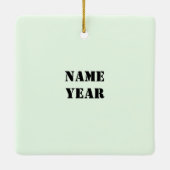 男性交通管制路修復オーナメント セラミックオーナメント (裏面)