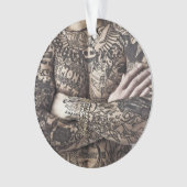 男性体の入れ墨の写真 オーナメント (正面)