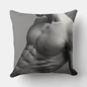 男性体の装飾用クッション クッション (裏面)