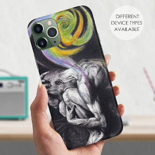男性体の超現実的な鉛筆の芸術のiPhone 6の場合 iPhone 11 ケース