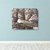 男性体タトゥー写真 キャンバスプリント (インサイチュ (ウッドフロア))