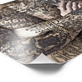 男性体タトゥー写真 フォトプリント            (角)