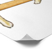 男性体操選手を示すイラストレーションの配列 ポスター (角)