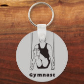 男性体操選手キーチェーン キーホルダー (正面)