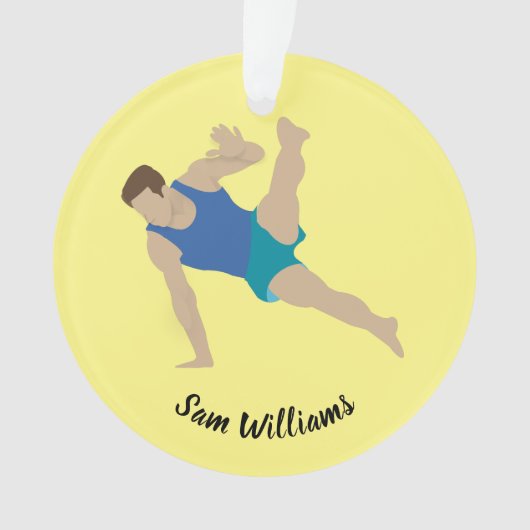 男性体操選手 オーナメント (正面)