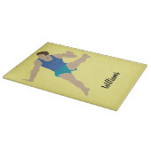 男性体操選手 カッティングボード (角)