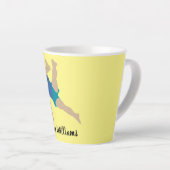 男性体操選手 カフェラテマグ (右アングル)