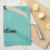 男性体操選手 キッチンタオル (四つ折り)