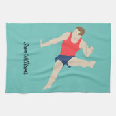 男性体操選手 キッチンタオル (横)