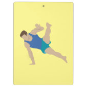 男性体操選手 クリップボード (裏面)
