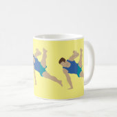 男性体操選手 コーヒーマグカップ (正面右)
