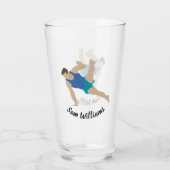 男性体操選手 タンブラーグラス (裏面)