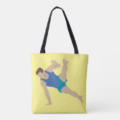 男性体操選手 トートバッグ (裏面)