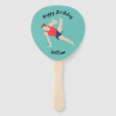 男性体操選手 ハンドファン (正面)