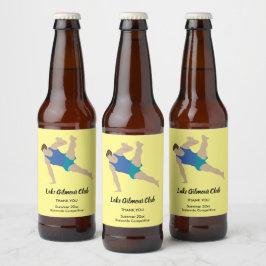 男性体操選手 ビールラベル